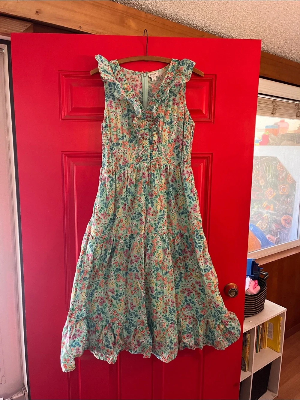 J. Crew Floral Ruffled Sundress size 8
